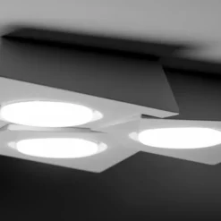 Anchise lampada da soffitto in gesso 3 luci