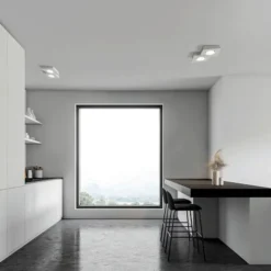 Anchise lampada da soffitto in gesso 2 luci