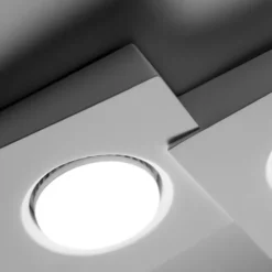 Anchise lampada da soffitto in gesso 2 luci