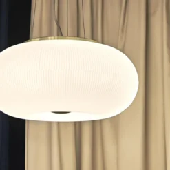 Arizona lampadario interni bianco soffiato