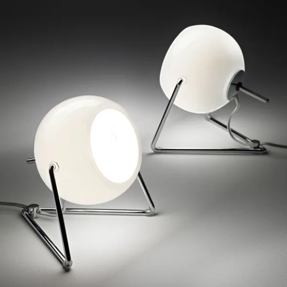 Beluga White D57 lampada da tavolo