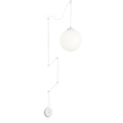Boa lampada a sospensione bianco