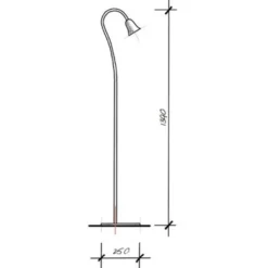 Clòche lampada da terra