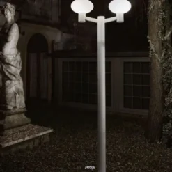 Clio lampada da terra due luci da esterno