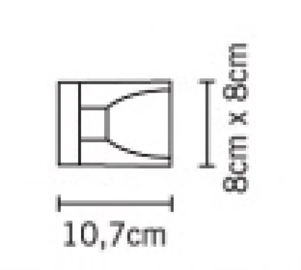 Cubetto colour 1 luce soffitto