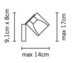 Cubetto colour orientabile soffitto/ parete