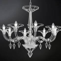Dedalo sospensione 8 luci stile veneziano