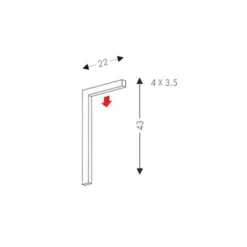 Edge applique di design a LED
