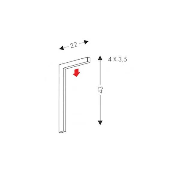 Edge applique di design a LED