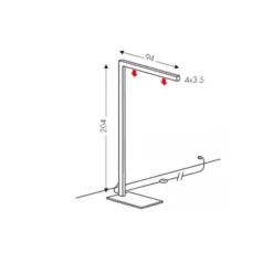 Edge lampada da terra di design a LED