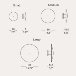 Faya applique di design a LED