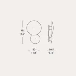Faya applique di design duo a LED