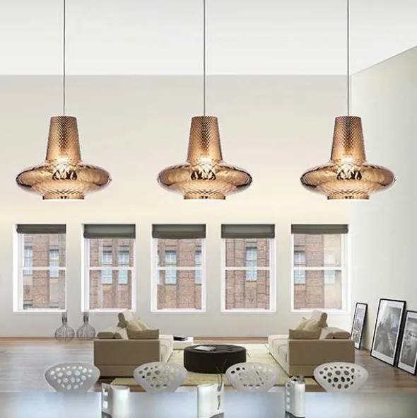 Giulietta lampadario in vetro soffiato