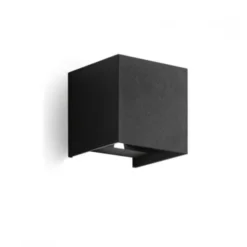 Henk square applique da esterno nero