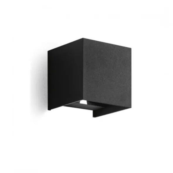 Henk square applique da esterno nero