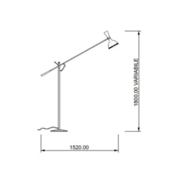 Imbuto lampada da terra di design