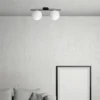 Jugen plafoniera 2 luci nera