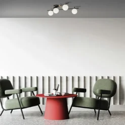Kika plafoniera di design 4 luci