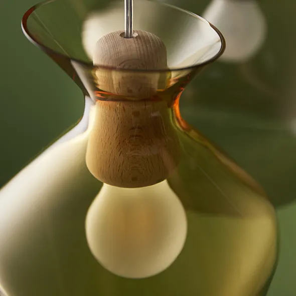 Malvasia lampada a sospensione in vetro