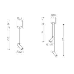 Micro lampada da soffitto di design