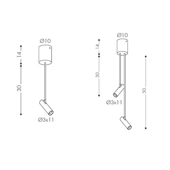 Micro lampada da soffitto di design