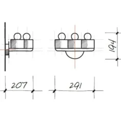 Parmelia applique 3 luci