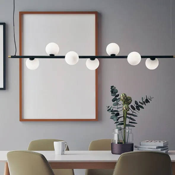 Pomì sospensione 7 luci minimal
