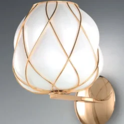 Saba applique in vetro soffiato