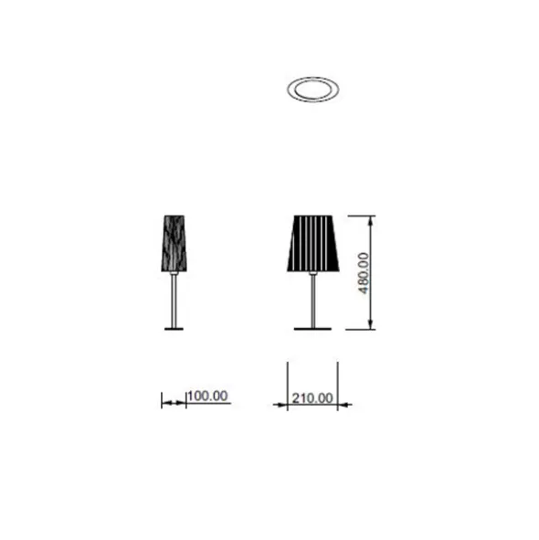 Semplice lampada da tavolo elegante