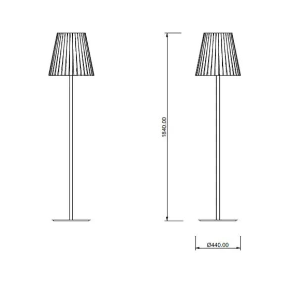 Semplice lampada da terra elegante