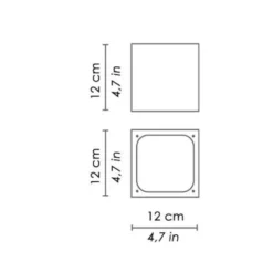Sole applique a LED quadrata
