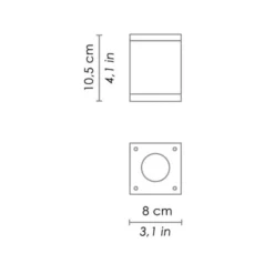 Sole plafoniera a LED quadrata