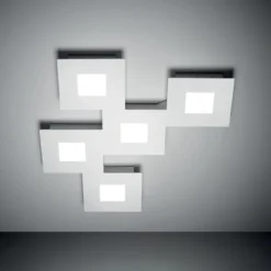 Squares plafoniera di design 5 luci