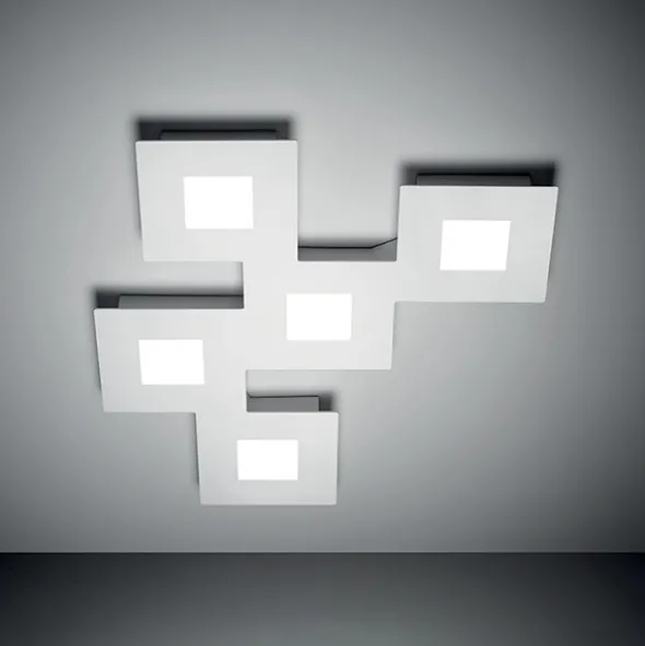 Squares plafoniera di design 5 luci