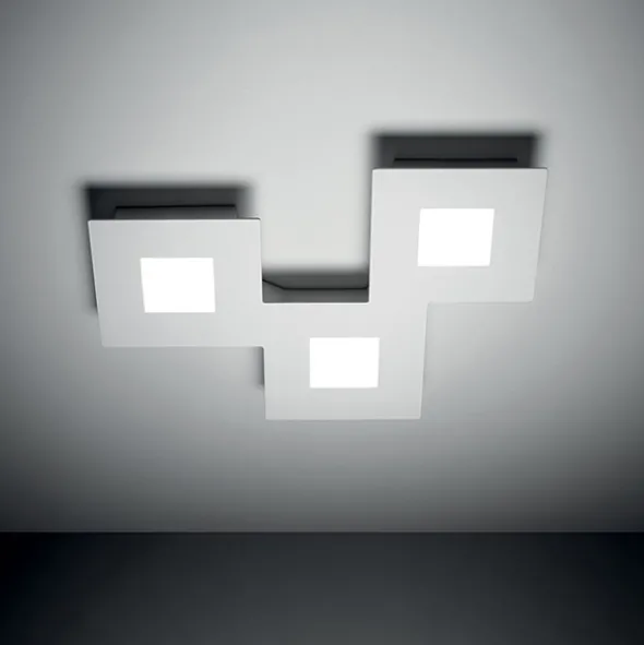 Squares plafoniera di design 3 luci