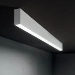 Steel lampada a sospensione lineare