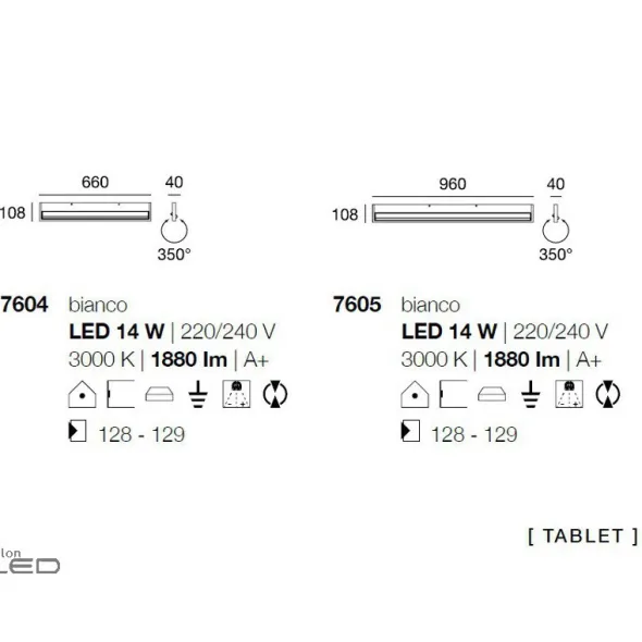 Tablet applique di design