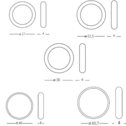 Universal applique minimal round LED