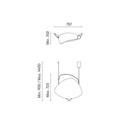 Voiles lampadario a soffitto di design