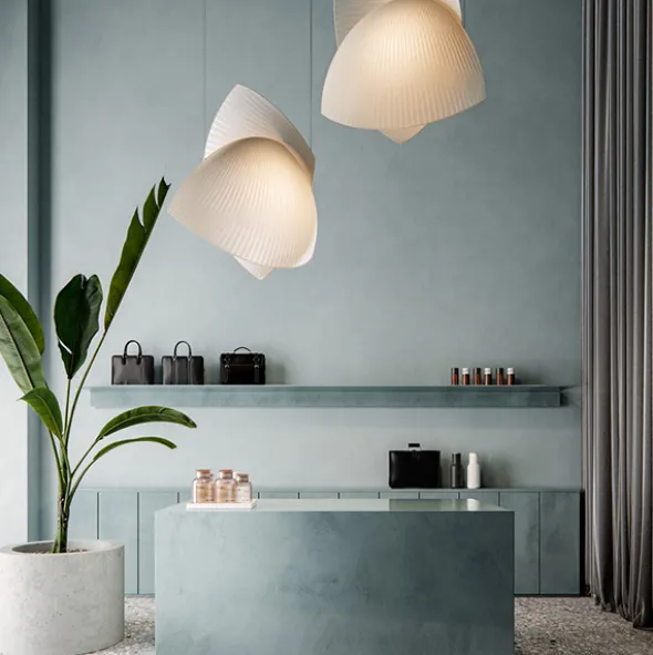 Voiles lampadario a soffitto di design
