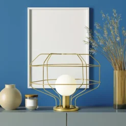 Wire lampada da tavolo di design